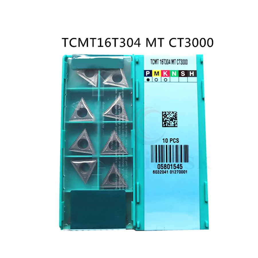 คุณภาพสูงTCMT16T304 MT CT3000เครื่องกลึงโลหะเครื่องมือTCMT16T308-MT CT3000คาร์ไบด์แทรกTCMT CNCเครื่องกลึงแทรก