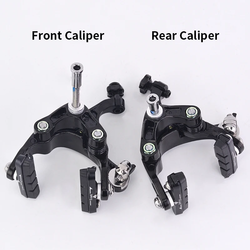 1Pair Road Bike Brake Caliper C Brake Long Arm Front and Rear Set of Bicycle Fixed Gear Modified Brake Accessories