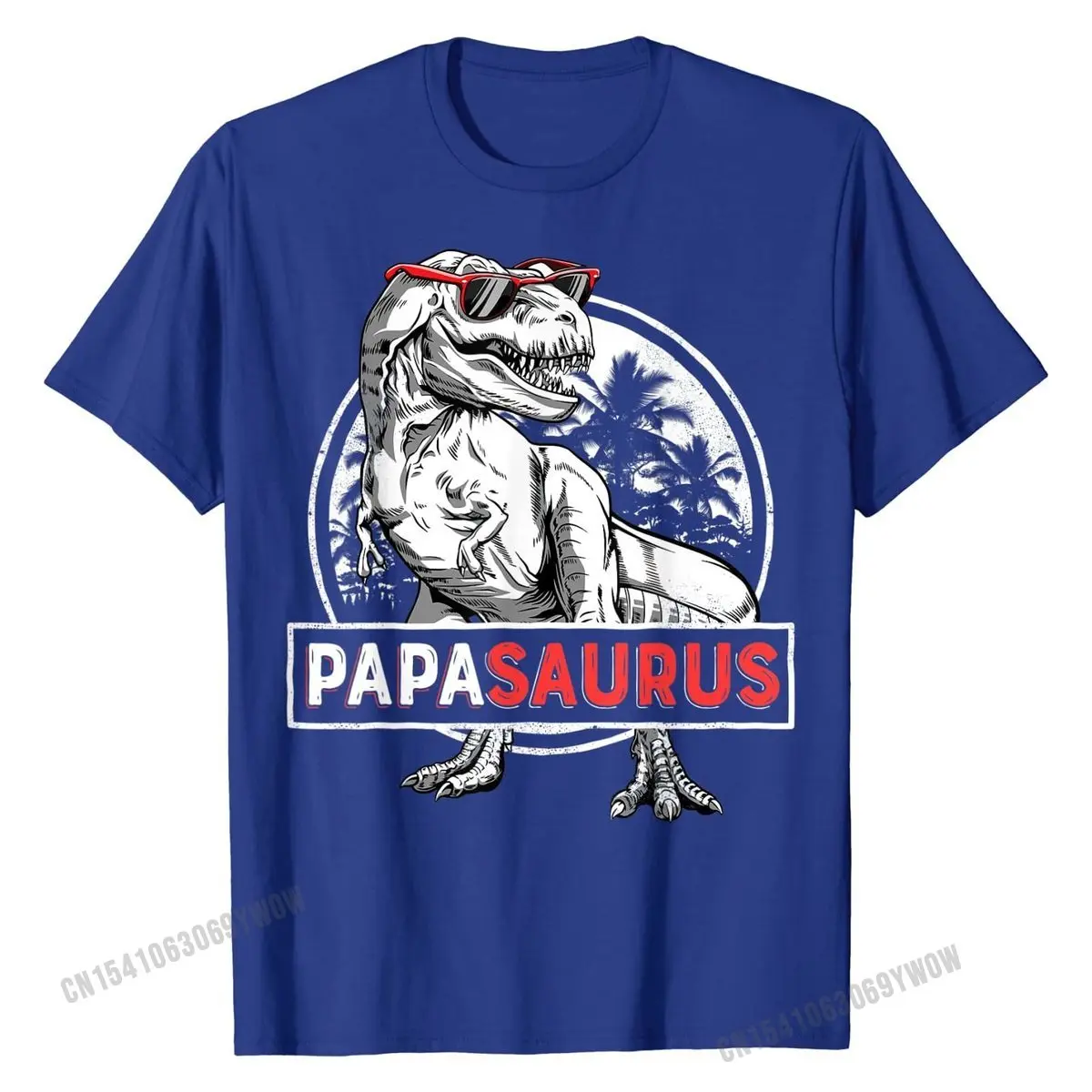 Papasaurus T shirt T rex Papa Saurus Dinosaur Men Dad Daddy Classic Cotton Boy Tops & Tees Crazy Faddish T Shirts