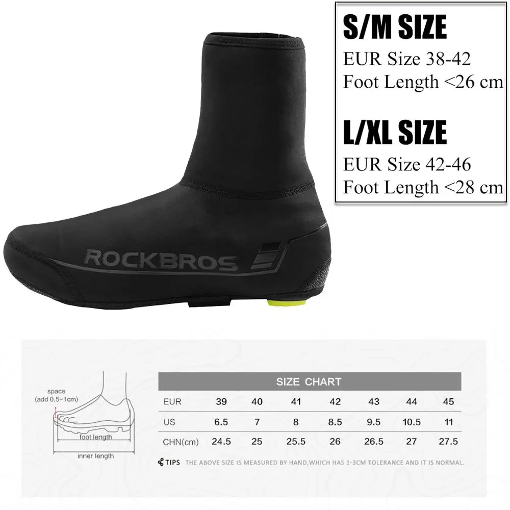 ROCKBROS Shoe Cover Bicycle Winter Cycling Shoes Overshoes Road Bike Mtb Windproof Toe Warmer Mtb Footwear Winter Shoe Cover