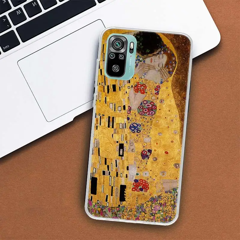 Kiss by Gustav Klimt Desig Phone Case For Xiaomi Mi 12T Pro 12X 11 Ultra 10 12 Lite 13 5G 11i 11T 10T 9 9T 8 6X 5X Cover Soft Fu