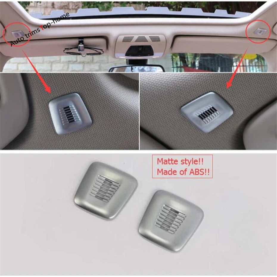 

ABS Matte Roof Dome Mic Microphone Decoration Frame Cover Trim For BMW X5 F15 G05 / X6 F16 2014 - 2020 Car Accessories