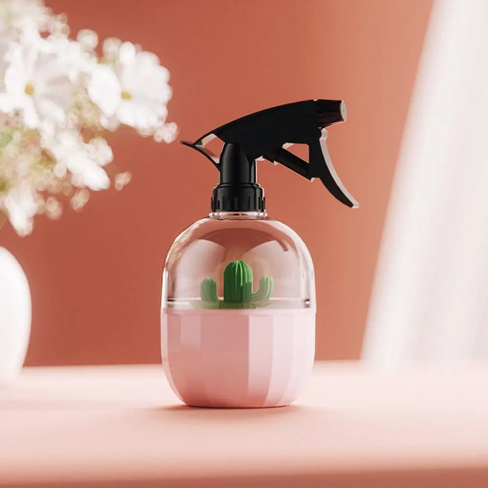 Built-in Cactus Adornment Plastic Handheld Garden Plant Sprayer for Kitchen