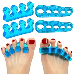 4 Stuks Gel Teen Separator Straightener Spacers Overlappende Teen Hallux Valgus Correctie Bunion Orthopedische Voetverzorging Pedicure Tool