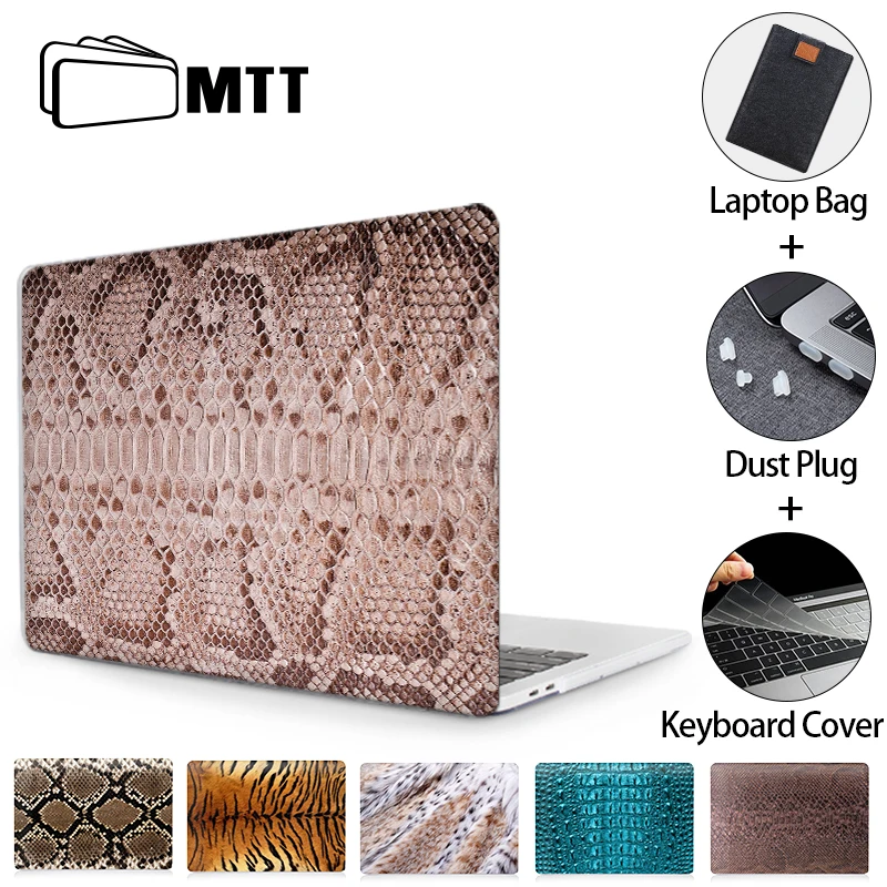 Crocodile Laptop Case For Macbook Air Pro 13 14 13.6 15 16 M1 M2 Touch Bar Plastic Hard Cover for macbook Pro 13 Laptop Sleeve