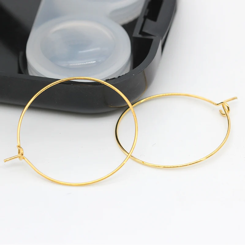 20pcs 20/25/30/35/40mm  Hoop Earrings Big Circle Ear Hoop For DIY Jewelry Making Supplies Accessories