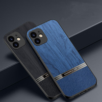 Luxury Wood Pattern Phone Case For iPhone 15 14 13 12 Mini 11 Pro Max Xs Xr X 16 Plus SE Fashion Tree Texture PC+TPU Back Cover