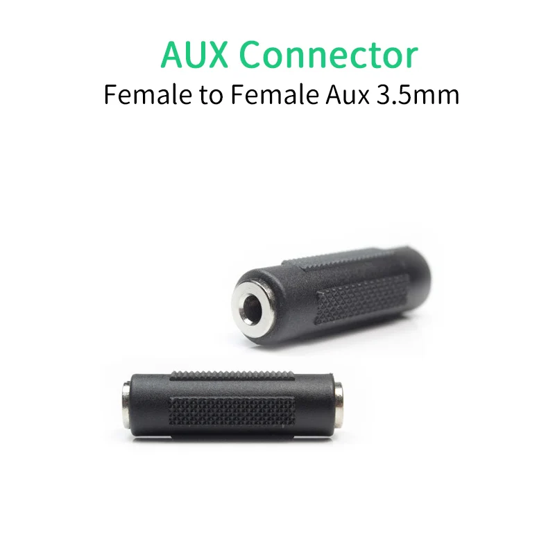 UNISIAN AUX Audio Connector Female to Female Aux3.5mm Pass-through Adapters signal cable extension Connector