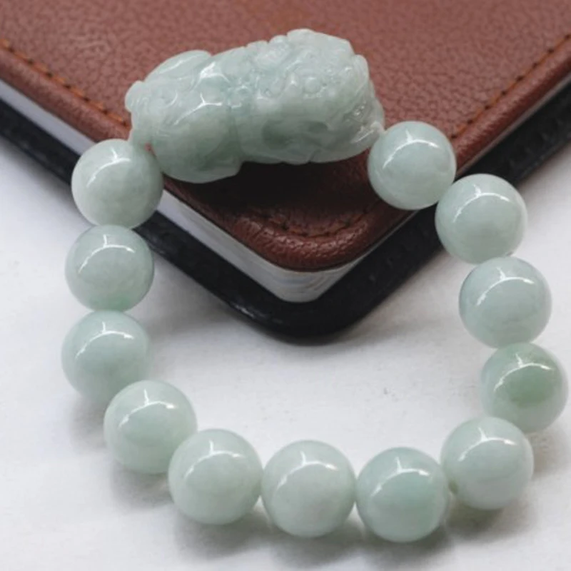 

Натуральный браслет из натурального нефрита, Женский изысканный браслет Jadeite Pixiu для танцев любви