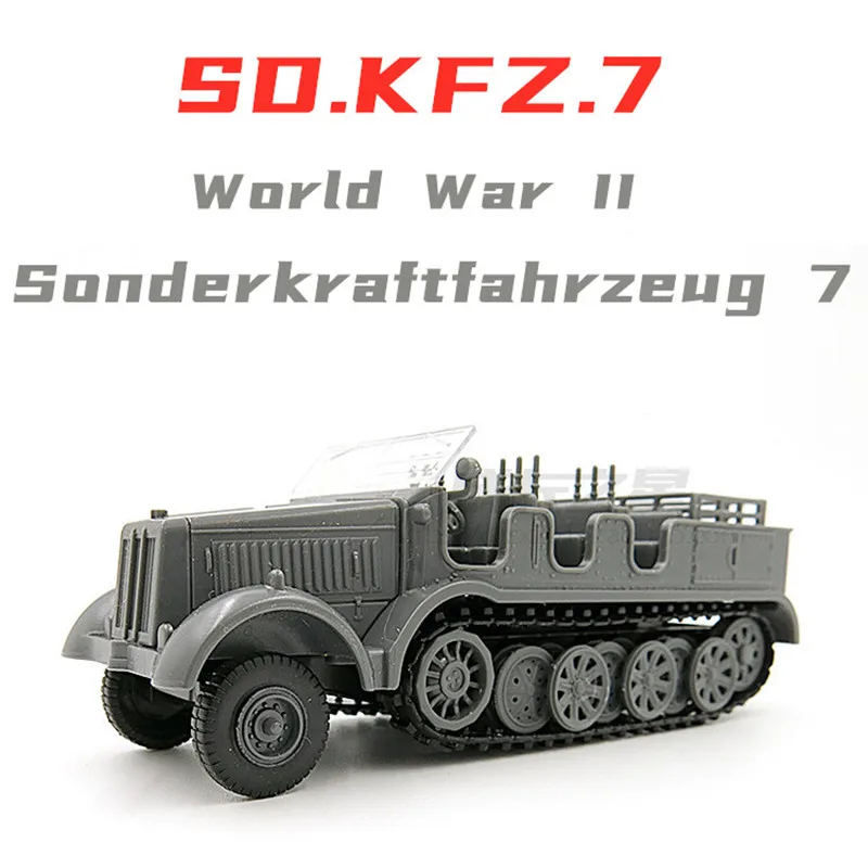 

ww2 German Army 1/72 Diecast Sonderkraftfahrzeug 7 Models Military Machine Assembling Chariot Model Toys