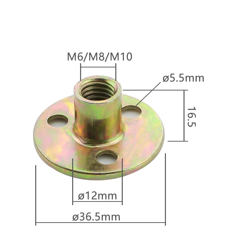4 pezzi M6 M8 M10 dado a vite per mobili