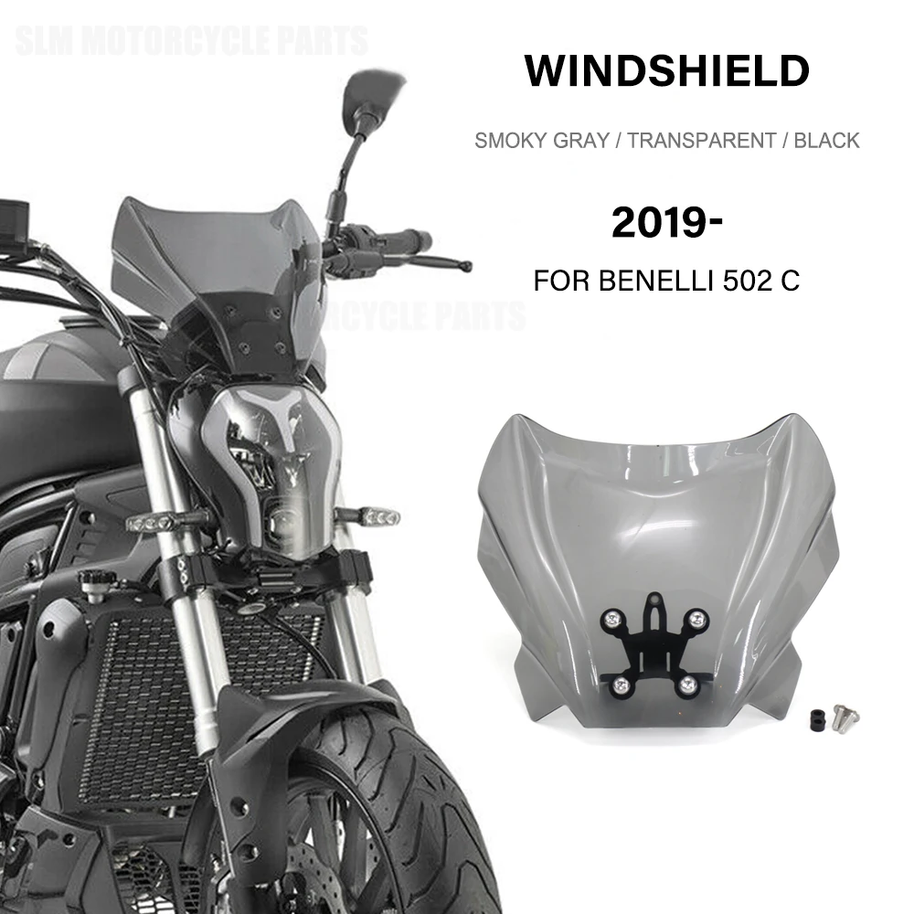 

2019 - NEW Motorcycle For Benelli 502 C 502c 502C Windshield WindScreen Wind Shield Screens Deflectors 2019-2024 2023 2022 2021
