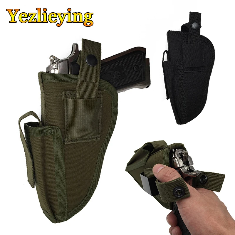 New Tactical Belt Holster Right Left Interchangeable Tactical Pistol Hand Gun Holster with Magazine Slot Holder