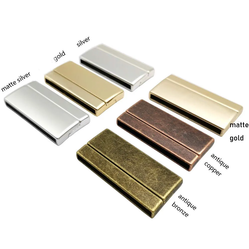 Aaazee Big Size Magnetic Clasps 40x3mm Hole Strong Magnet Curved Face