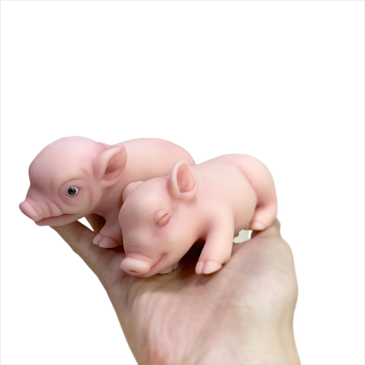 Mini 5 pollici Full Body Silicone Pig Doll Soft Touch realistico maiale Reborn Babie Sleeping Dolls bambini bambini giocattoli fotografia puntelli