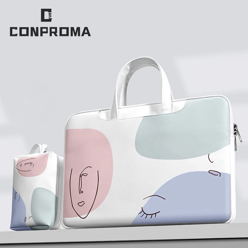 Imagem -03 - Bolsa do Portátil 12 13.3 15 15.6 Polegada à Prova Impermeável Água Apple Lenovo Notebook Bolsa Manga para Macbook Case m1 ar Pro Huawei Bolsa de Ombro