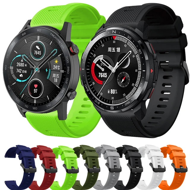 22mm cinturino per orologio Honor GS Pro cinturino Honor Magic Watch 2 46mm cinturino in Silicone a sgancio rapido cinturino da polso Correa AliExpress