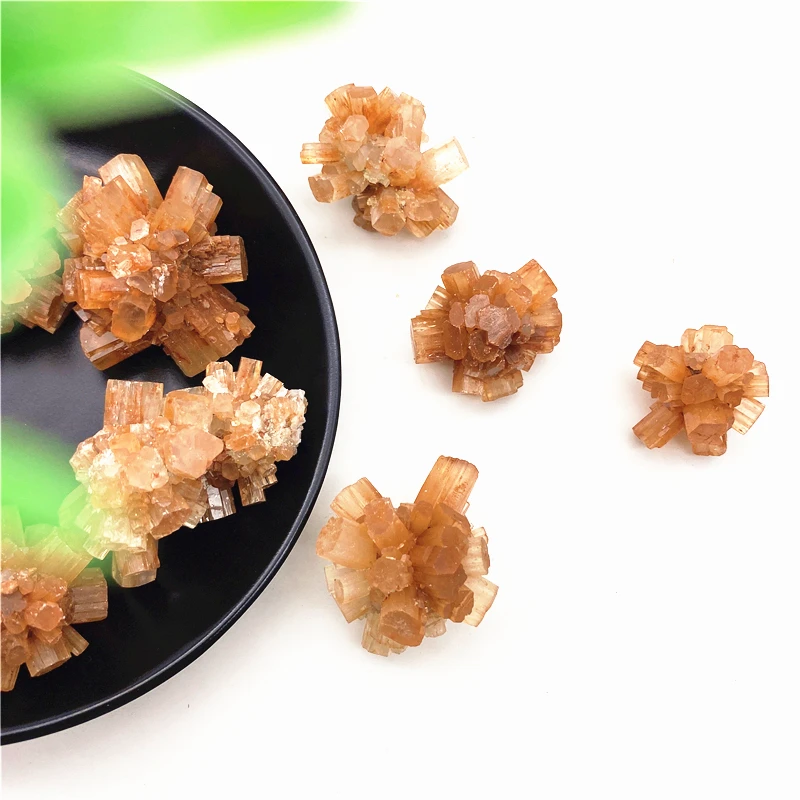 Natural Rare Orange Aragonite Quartz Mineral Crystal Cluster Shape Rough Stone Nepheline Specimen Healing Home Decor