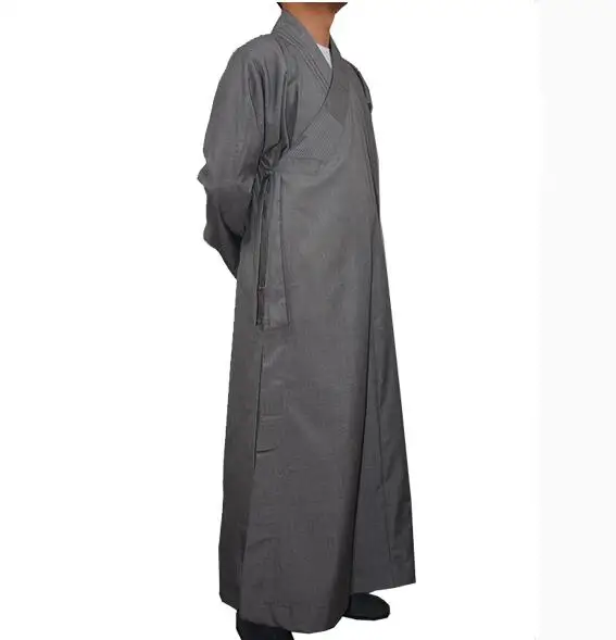 

Monk Clothing Traditional Chinese Long Robe Buddhist Meditation Spring Zen Men Gown