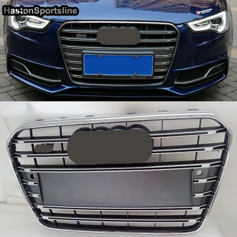 

S5 Style Grey Front Sport Hood Grill for Audi A5 S5 Sline 2013-2015 Car Styling Accessories