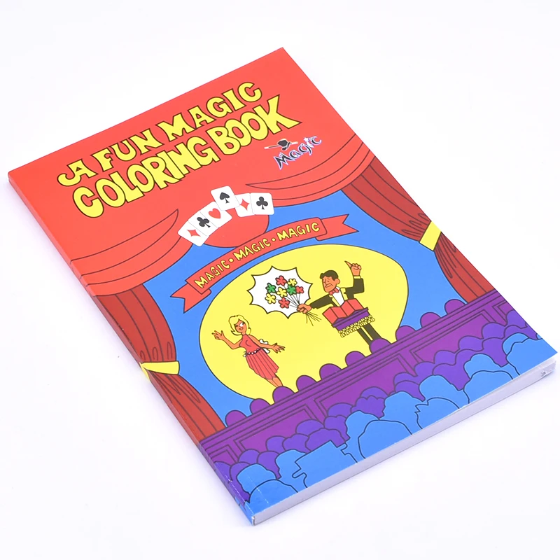 A Fun Magic Coloring Book Medium Size(20.5cm*13.5cm) Magic Tricks Best for Children Magie Stage Gimmick Illusion Mentalism Funny