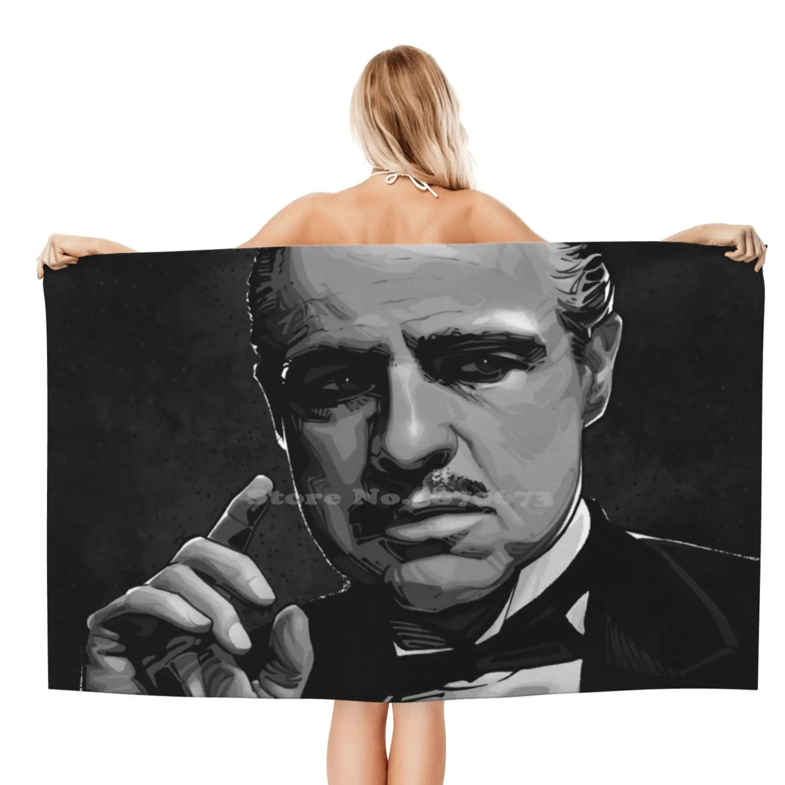 The Godfather Superfine Fiber Bathroom Towels Washcloth The Godfather Godfather Vito Corleone Marlon Brando Mafia Mob