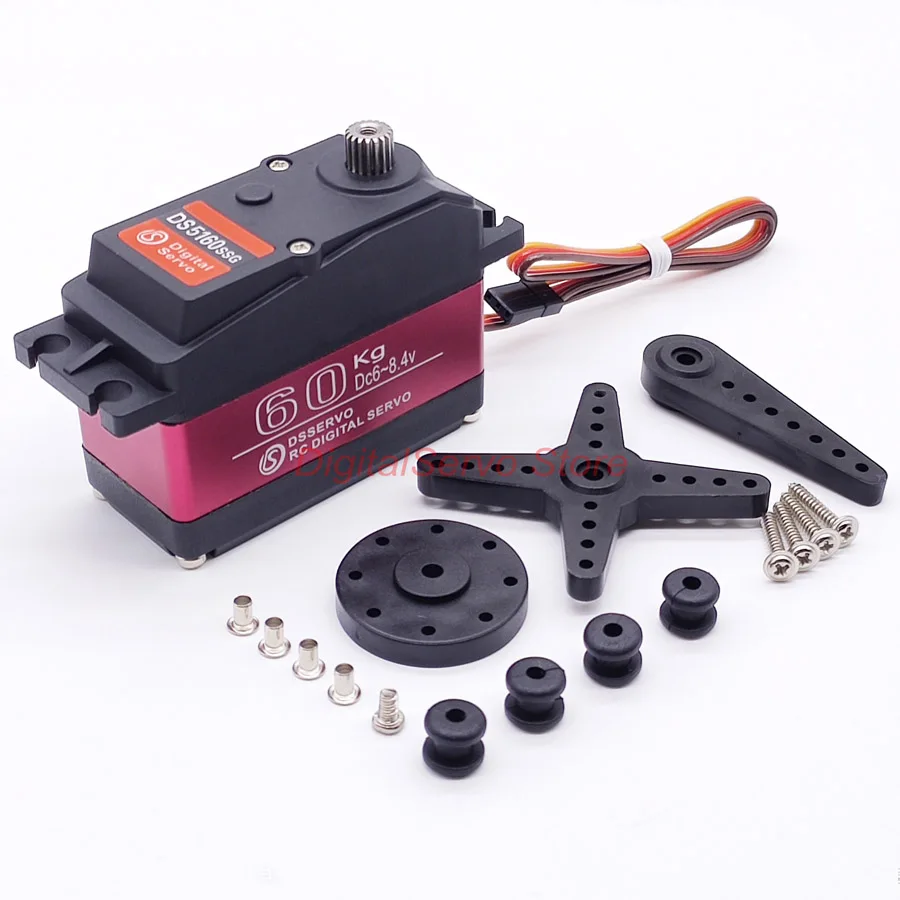 60kg digitale servo, IP67 waterdicht, goede warmteafvoer, hoge snelheid RC auto, digitale servo voor DS5160 RC auto 60kg digitale servo, IP67 waterdicht, goede warmteafvoer, hoge snelheid RC auto, digitale servo voor DS5160 RC auto