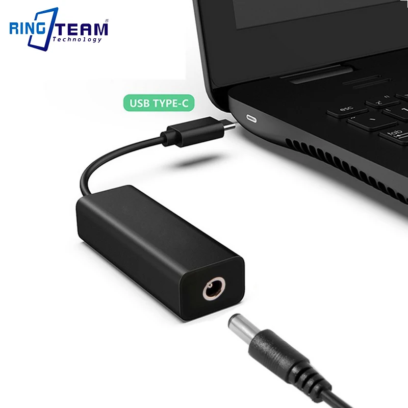 Convertidor de corriente CC a adaptador USB tipo C salida de reconocimiento automático 5V 3A / 9V 3A / 12V 2A / 15V 2A / 20V 2.25A