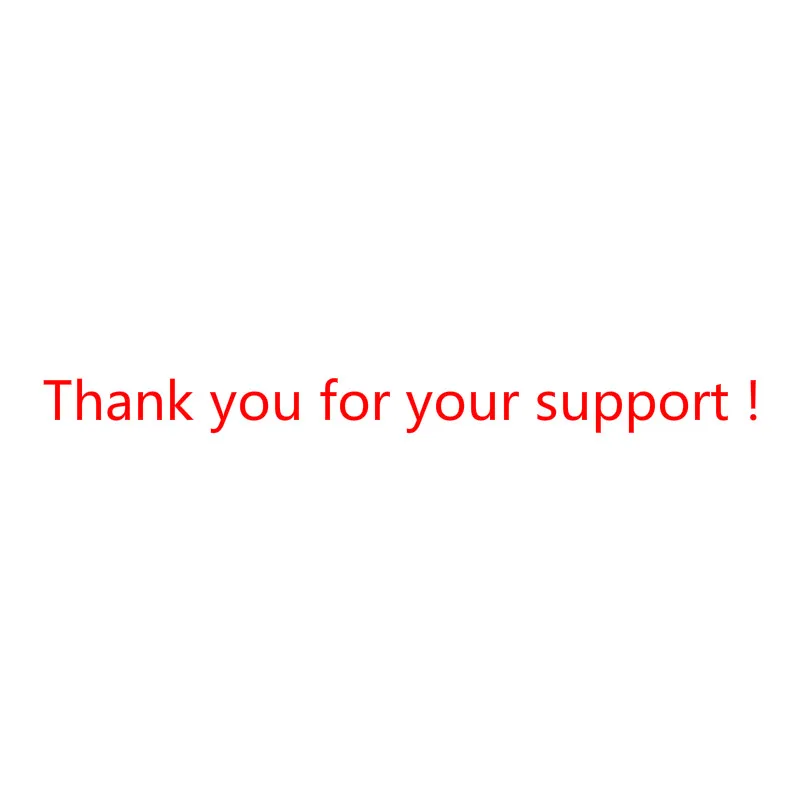 Thank you for your support