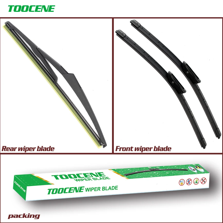 

Front And Rear Wiper Blades For Citroen C3 DS3 2009 -2013 Rubber Windscreen Windshield Wipers Auto Car Accessories 24+16+12