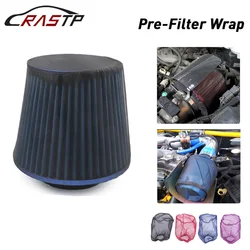 RASTP-For Car Air Intake Filter Protective Cover Oilproof Dustproof For Cylindrical High Flow Air Intake Filter RS-OFI062