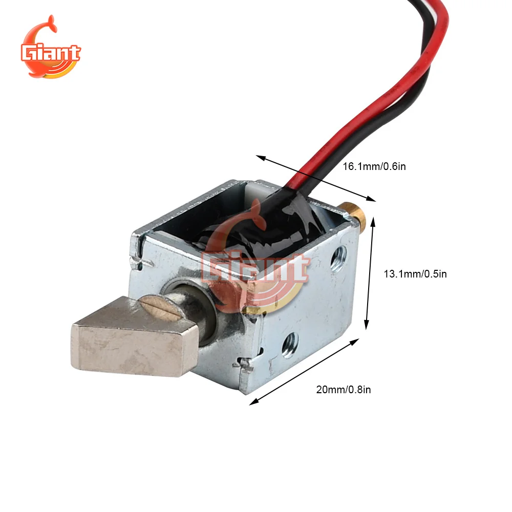 DC 12V Mini Cant Or Long Upper Cover Electromagnetic Lock Electric Bolt Small Electric Control Cabinet Door Drawer Switch Lock