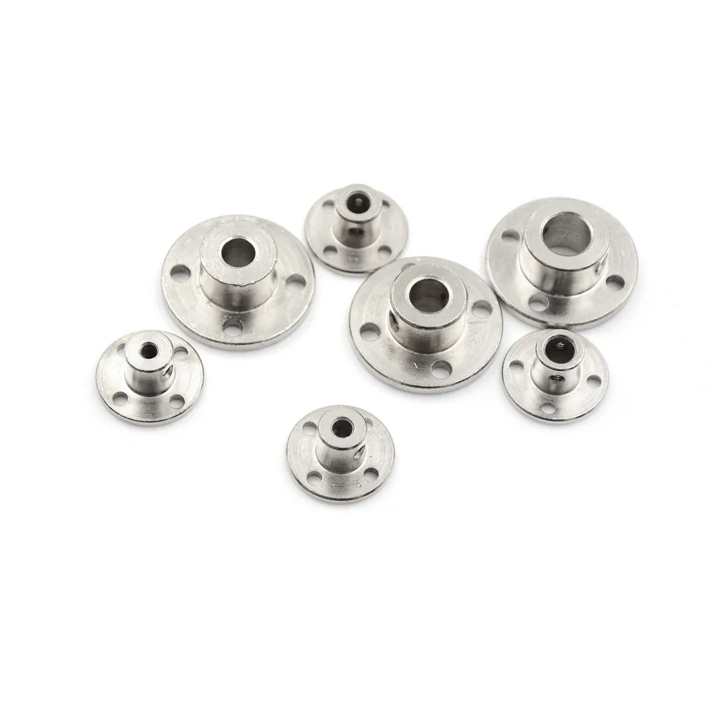 Stainless Steel Electroplate Flange Axis Coupling 5mm to 8mm Rigid Flange Coupler 3-14mm Motor Guide Shaft Bearing 3D Print CNC