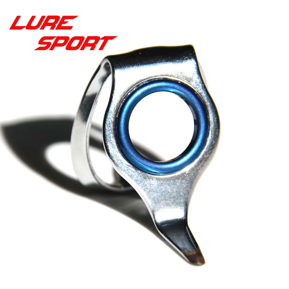 LureSport 4pcs Heavy Duty LRX  guide one-piece frame Blue Ring Rainbow Ring Fishing Rod Building component Repair DIY Accessory