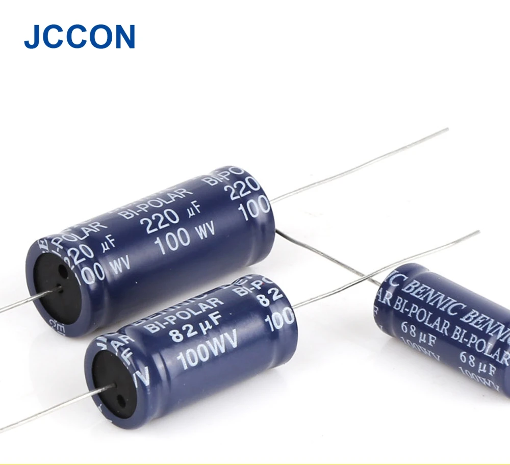 1Pcs B10A 100V Superior Capacitor Horizontal Electrolytic Capacitor Speaker Frequency-Divided Audio Capacitor Audiophile