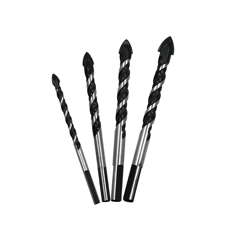 Taladro triangular multifuncional de aleación para azulejos, abridor de agujeros de vidrio, hormigón, cerámica, acero de tungsteno