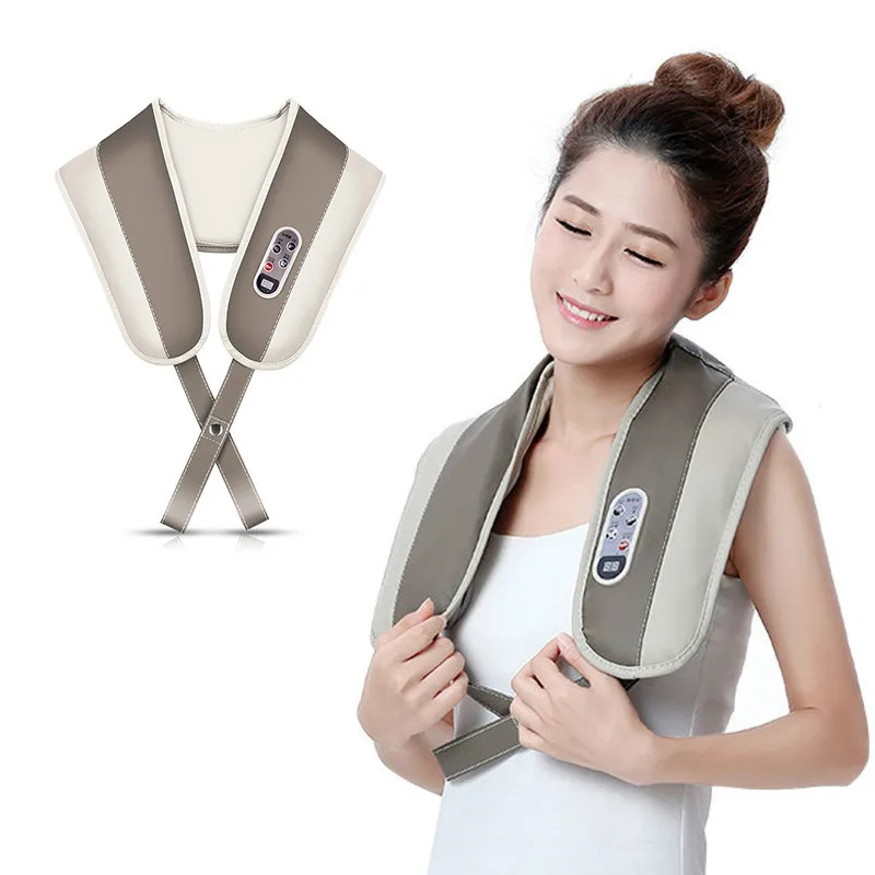 Neck U Shape Massager Pain Relief Neck Shoulder Multi-function Tapping Belt Portable Electric Kneading Cervical Massage Shawls