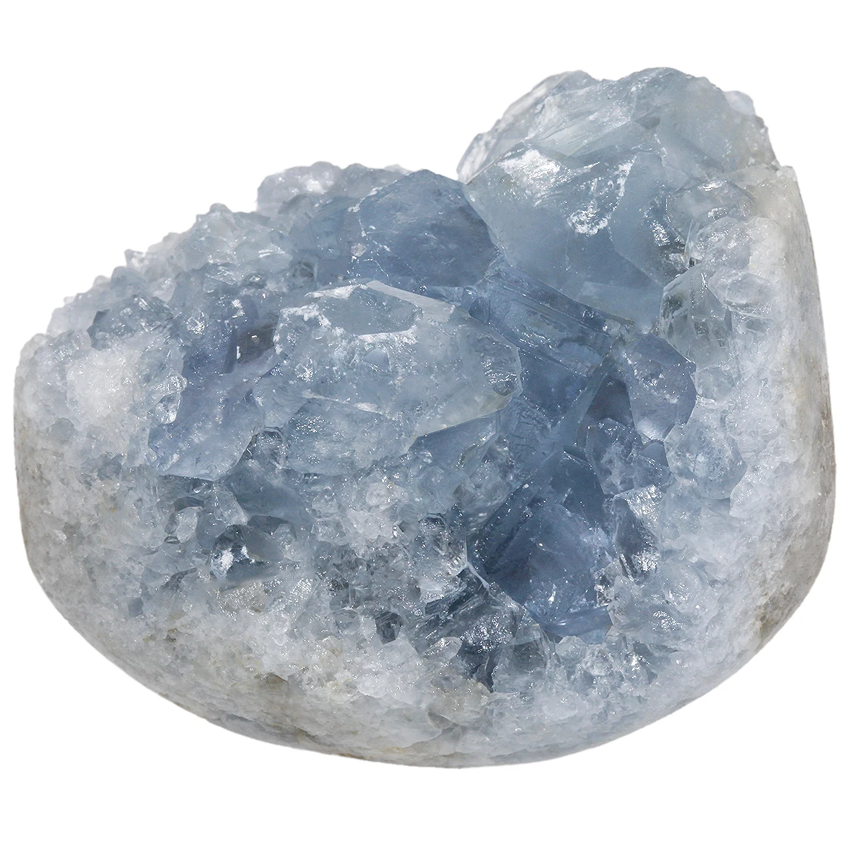 TUMBEELLUWA Natural Blue Celestite Crystal Cluster Irregular Healing Minerals Gemstone Specimen For Home Decoration Random Size