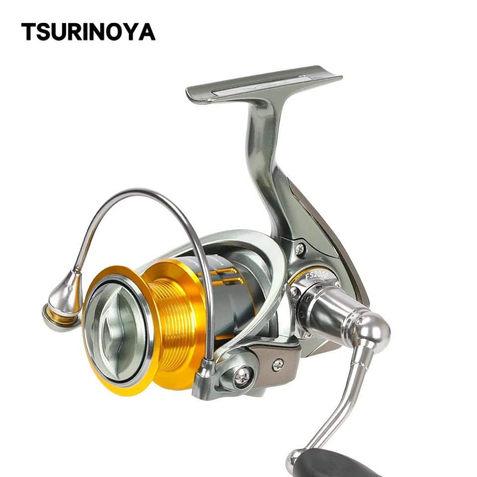 TSURINOYA Long Casting Spinning Fishing Reel FS 2000 3000 5.2:1 7kg  Ultralight Reel Frashwater Pike Bass Fishing Wheel