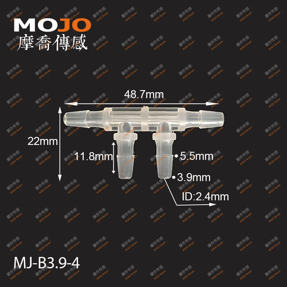2025 (1000pcs/Lots) MJ-B3.9-4 Plastic hose connectors 4mm four way pipe joint multiple pass pipe connectors