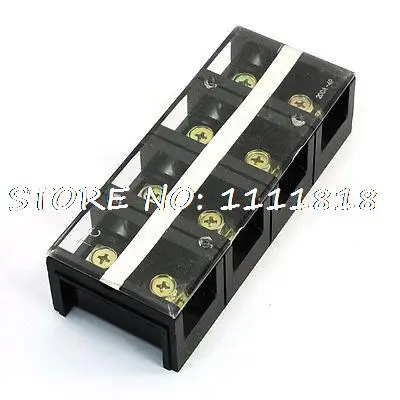 660V 200A Double Rows 4 Positions Covered Screw Terminal Barrier Block