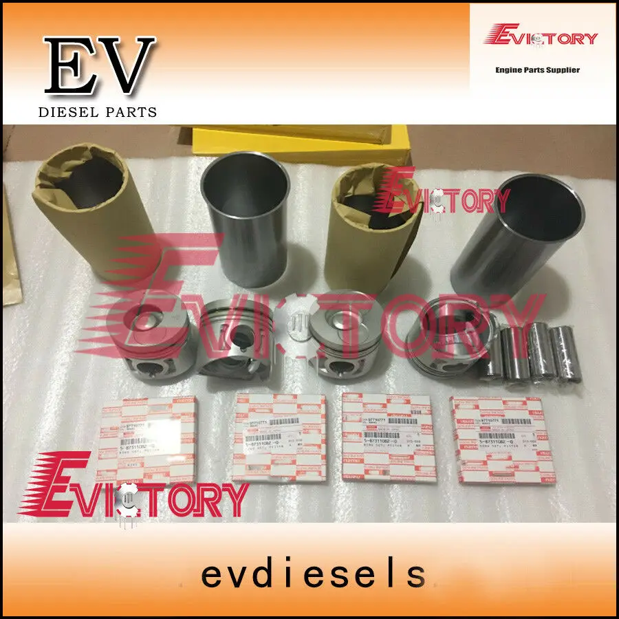 For Isuzu 4JA1 engine overhaul rebuild kit  piston ring cylinder liner bearing gasket kit