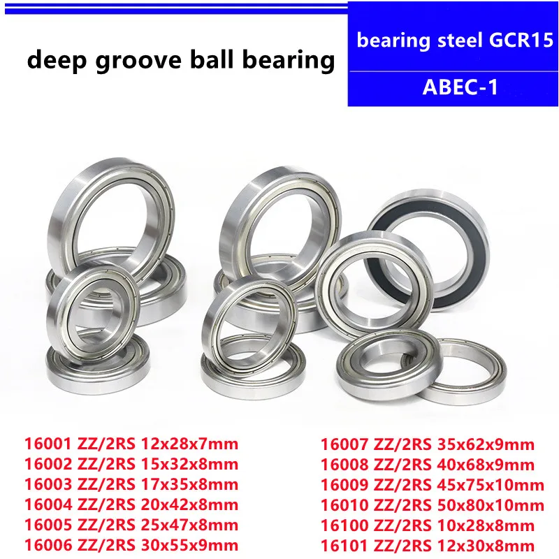 

16001 16002 16003 16004 16005 16006 16007 16008 16009 16010 16100 16101 ZZ -2RS double shielded deep groove ball bearing