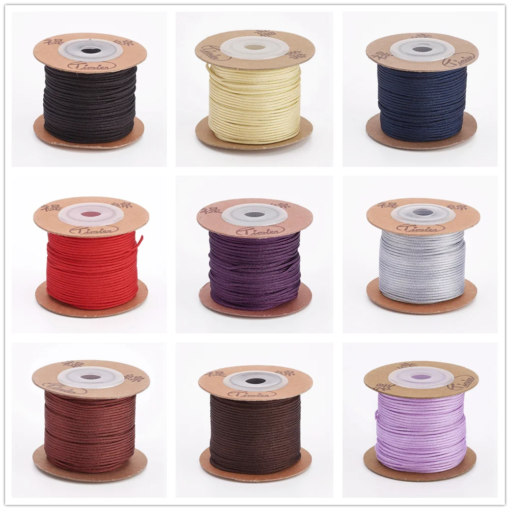 

about 25m/roll Nylon Round Cords 1.5mm String Threads Cord For DIY Bracelet Necklace Jewelry making Cords Accessories