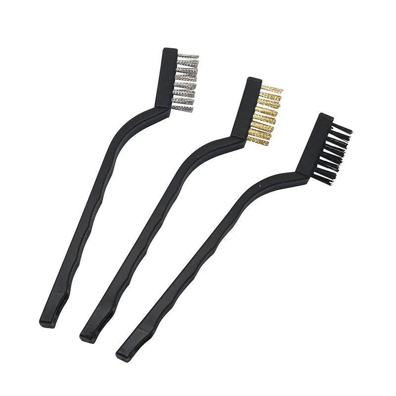 Wire Brush Interior Cleaning Brush Of Automobile Engine Metal Brush Derusting Brush Derusting Brush For Curved Handle Gap