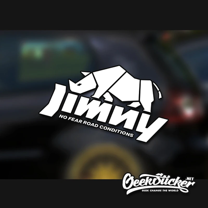 

2 Color Waterproof Reflective Rhinoceros Off-road Car Styling Vinyl Car Sticker Exterior Decals for SUZUKI JIMNY Anywhere