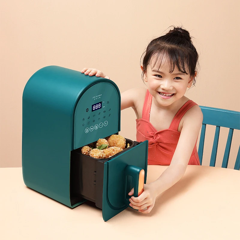 Q5 مقلاة الهواء متعددة الوظائف المنزلية سعة كبيرة 3L مقلاة كهربائية خالية من الزيت 1400 واط جهاز قلي أصابع البطاطس