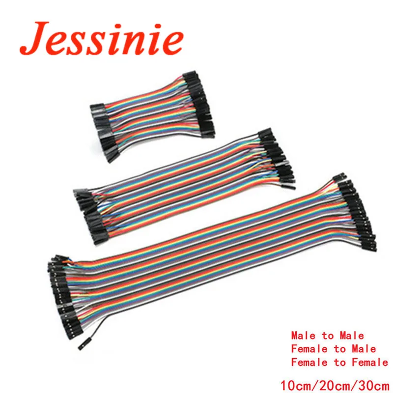 40P Dupont Cable 10CM/20CM/30CM Male to Male Male to Female Female to Female 40 Dupont Line Kit Jumper Wire for Arduino DIY KIT