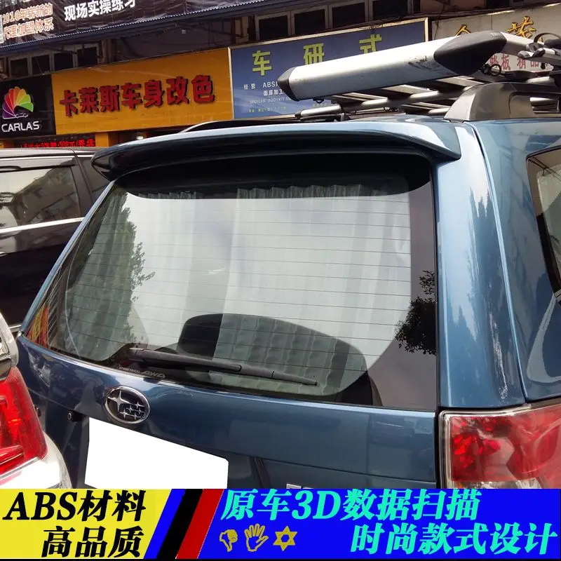 For Subaru Forester 2008 2009 2010 2011 2012 Car Styling ABS Plastic Unpainted Primer Color Rear Boot Trunk Wing Spoiler 1Pcs