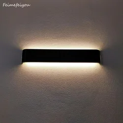 luces Modern minimalist LED aluminum lamp bedside lamp wall room bathroom mirror light direct creative aisle bedroom decor